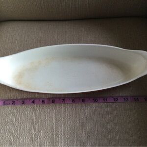 Vintage descoware cast iron rare fish/ casserole 15”x5 1/2”